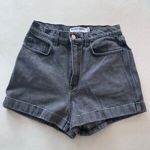 American Apparel High Waisted Denim Shorts